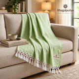 Plain Bhagalpuri Dull Chadar – Lightweight Pure Cotton Blanket - Classic ( 94×50 in )