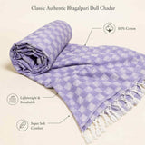 3D Bhagalpuri Dull Chadar – Lightweight Pure Cotton Blanket - Classic ( 94×50 in )