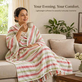 2D Bhagalpuri Dull Chadar – Lightweight Pure Cotton Blanket - Classic ( 94×50 in )