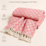 3D Bhagalpuri Dull Chadar – Lightweight Pure Cotton Blanket - Classic ( 94×50 in )